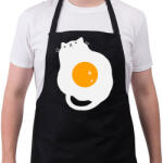 printfashion Egg Cat - Kötény - Fekete (4926889)