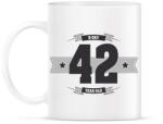 printfashion b-day-42-dark-lightgrey - Bögre - Fehér (790549)