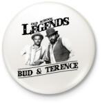 printfashion Old School Legends - Kitűző, hűtőmágnes - Fehér (3090080)