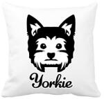 printfashion Yorkie - Párnahuzat, Díszpárnahuzat - Fehér (2581766)