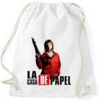 printfashion La casa de papel art - Sportzsák, Tornazsák - Fehér (4894991)