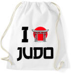 printfashion I love Judo - Sportzsák, Tornazsák - Fehér (9447274)