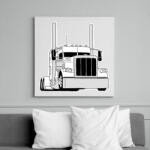 printfashion Kamion - Vászonkép - Fehér (6640055)