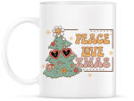 printfashion Peace love xmas - Bögre - Fehér (14920546)