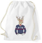 printfashion Christmas Deer - Sportzsák, Tornazsák - Fehér (1253051)