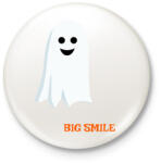 printfashion Nagy mosoly. . . - Kitűző, hűtőmágnes - Fehér (14456659)