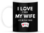 printfashion I LOVE ME WIFE - Bögre - Fekete (1839052)
