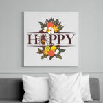 printfashion Happy - Méh - Vászonkép - Fehér (13169943)