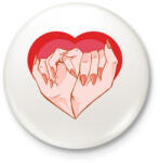 printfashion Műkörmös - Kitűző, hűtőmágnes - Fehér (13369827)