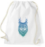 printfashion Deer wolf - Sportzsák, Tornazsák - Fehér (9610)