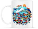 printfashion Blue landscape - Bögre - Fehér (6312686)