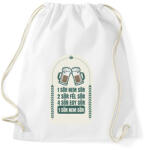 printfashion 1 SÖR NEM SÖR - Sportzsák, Tornazsák - Fehér (9627800)