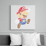 printfashion Mario - Vászonkép - Fehér (6620234)