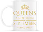 printfashion A királynők szeptemberben születnek - Bögre - Fehér (789435)