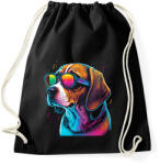 printfashion Retro Beagle - Sportzsák, Tornazsák - Fekete (14259294)