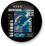 printfashion Pisces - Streetwear style - Kitűző, hűtőmágnes - Fekete (15698100)