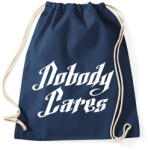 printfashion Nobody Cares - Sportzsák, Tornazsák - Sötétkék (2059538)