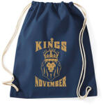printfashion A királyok novemberben születtek - Sportzsák, Tornazsák - Sötétkék (1050538)