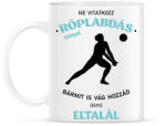 printfashion Ne vitatkozz röplabdás lánnyal - Bögre - Fehér (7155997)