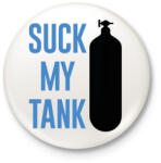 printfashion Suck my tank - Búvárkodás - Kitűző, hűtőmágnes - Fehér (6990831)