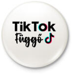 printfashion Tik Tok Függő - Kitűző, hűtőmágnes - Fehér (4187676)