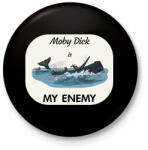 printfashion Moby Dick is my enemy - Kitűző, hűtőmágnes - Fekete (6284869)