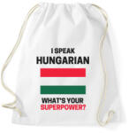 printfashion Magyar szupererő - Sportzsák, Tornazsák - Fehér (1853864)