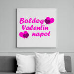 printfashion Boldog Valentin Napot 02 - Vászonkép - Fehér (11682032)