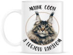 printfashion Maine Coon - Legjobb barát - Bögre - Fehér (7169770)
