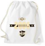 printfashion born-in-2006-cream-choco - Sportzsák, Tornazsák - Fehér (634552)