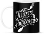 printfashion Hungry hungarians - Bögre - Fekete (792637)