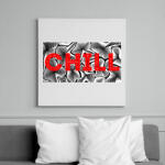printfashion Piros CHILL - Vászonkép - Fehér (13911687)
