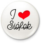 printfashion I love Siófok 2 - Kitűző, hűtőmágnes - Fehér (10653585)