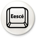 printfashion ESCCÉ - Kitűző, hűtőmágnes - Fehér (5786388)