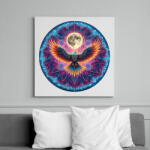 printfashion Sas teliholddal - Vászonkép - Fehér (14782077)