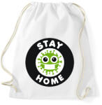 printfashion Maradj otthon! - Sportzsák, Tornazsák - Fehér (2398372)