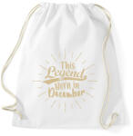 printfashion Ez a legenda decemberben született - Sportzsák, Tornazsák - Fehér (1930264)