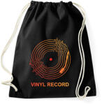 printfashion vinyl record - Sportzsák, Tornazsák - Fekete (14093748)