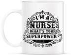 printfashion Nővér a szuperhatalom - Bögre - Fehér (788155)