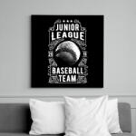 printfashion Baseball csapat - Vászonkép - Fekete (6642164)