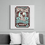 printfashion Barber shop - Vászonkép - Fehér (6628072)