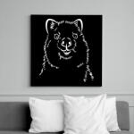 printfashion Fehér quokka - Vászonkép - Fekete (14001614)