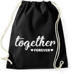printfashion Forever together - páros 1 - Sportzsák, Tornazsák - Fekete (6069285)