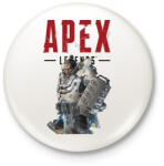 printfashion Apex Gibraltár - Kitűző, hűtőmágnes - Fehér (3088076)
