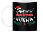 printfashion Mikulás kedvence - Szakmával - Bögre - Fekete (9623849)