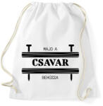 printfashion Majd a csavar behúzza - Sportzsák, Tornazsák - Fehér (6561339)