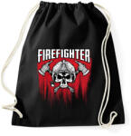 printfashion Firefighter - Sportzsák, Tornazsák - Fekete (504428)