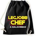 printfashion LEGJOBB SÉF A GALAXISBAN - Sportzsák, Tornazsák - Fekete (11573428)