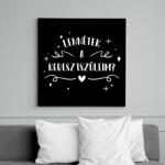 printfashion Lennétek a keresztszüleim? - Vászonkép - Fekete (14693059)