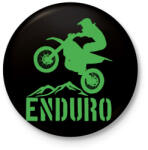 printfashion Enduro - Kitűző, hűtőmágnes - Fekete (4252692)